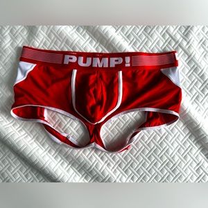 Red Pump Boxer Jock - size XL - minimal wear
